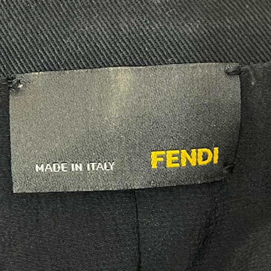 FENDI(フェンディ)のFENDI(フェンディ) ジャケット サイズ38 S レディース - 黒 長袖/肩パッド/秋/冬 レディースのジャケット/アウター(その他)の商品写真