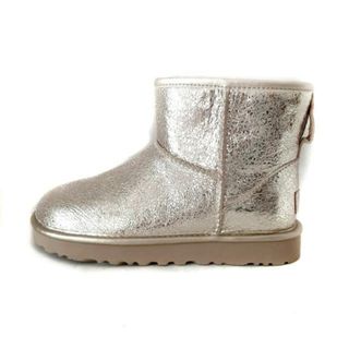 アグ(UGG)のUGG(アグ) ショートブーツ JAPAN 22 レディース クラシック ミニ メタリック スパークル 1125234 ゴールド メタリックレザー(ブーツ)