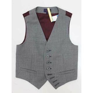 ポールスミス(Paul Smith)の▲ポールスミスジュニア/Paul Smith JUNIOR▲104cm(4A) ベスト グレー×ワインレッド フォーマル 入園式 冠婚葬祭 結婚式 発表会 七五三【中古】子供服 キッズ kids 男の子 922122 fml(その他)