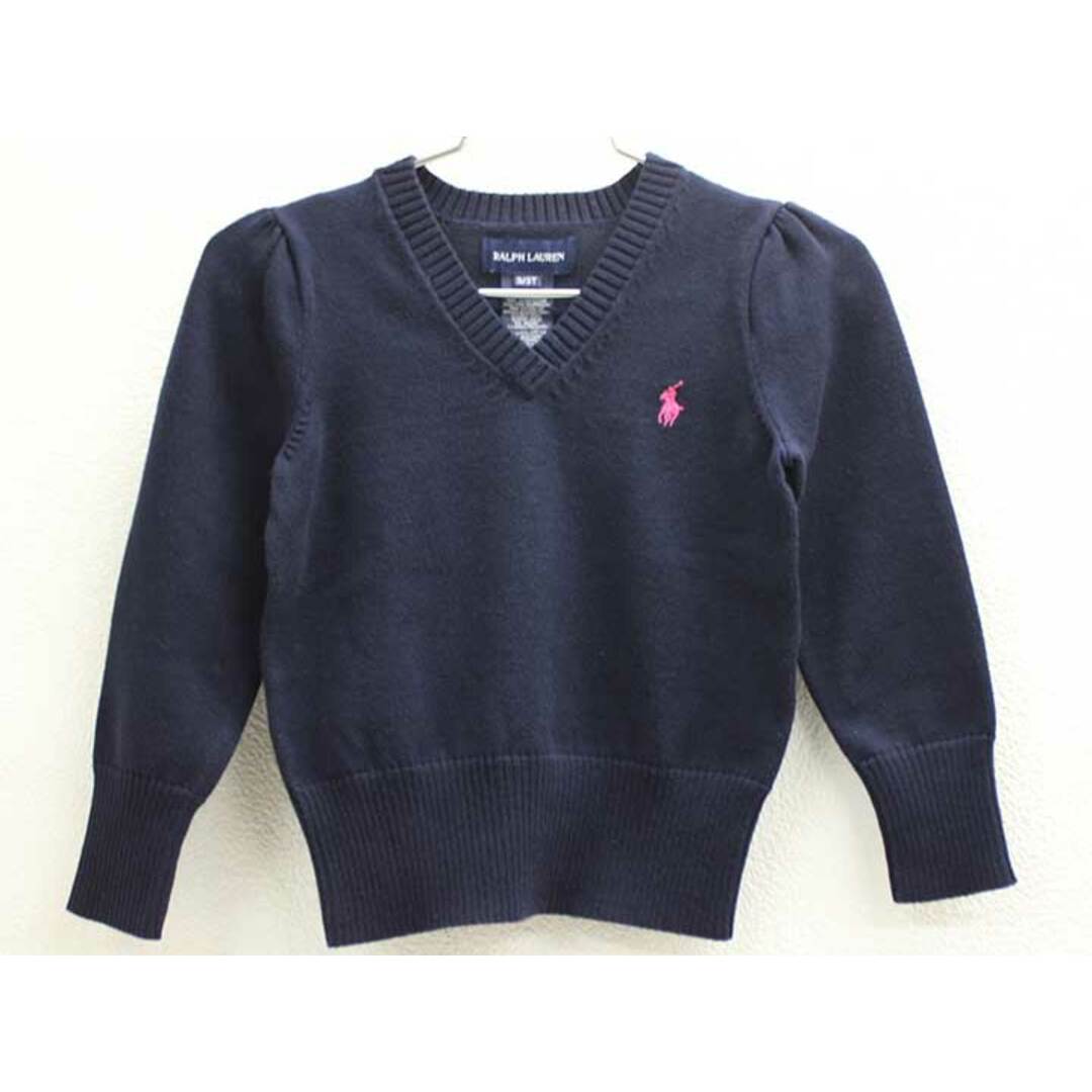 Ralph Lauren(ラルフローレン)の◇ラルフローレン/Ralph Lauren◇100cm セーター 紺 フォーマル お受験 面接 見学会 説明会 入園式 結婚式 発表会 謝恩会 冠婚葬祭【中古】子供服 キッズ kids 女の子 607032 fml キッズ/ベビー/マタニティのベビー服(~85cm)(ニット/セーター)の商品写真