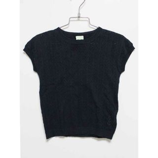 ‡ファブ/FUB‡100cm 半袖ニット 紺【中古】子供服 キッズ kids 女の子 春夏 905032 tops(ニット/セーター)