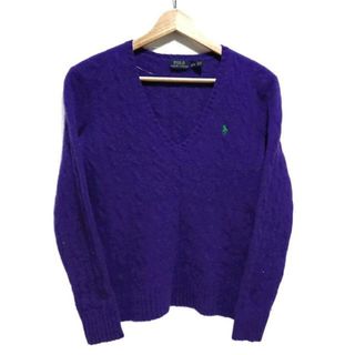 ポロラルフローレン(POLO RALPH LAUREN)のPOLObyRalphLauren(ポロラルフローレン) 長袖セーター サイズM レディース - パープル Vネック/カシミヤ混(ニット/セーター)