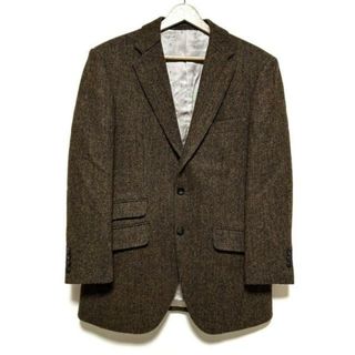 ハリスツイード(Harris Tweed)のHarris Tweed(ハリスツイード) ジャケット メンズ - 黒×ブラウン 長袖/肩パッド/冬(その他)