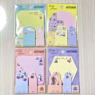 [新品 未開封]ムーミン,リトルミー　付箋　4点　合計180枚 定価1920円