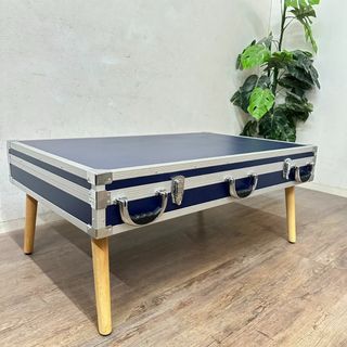 美品　DIY　アタッシュケース　テーブル　幅100×60.5　高さ41.5(ローテーブル)