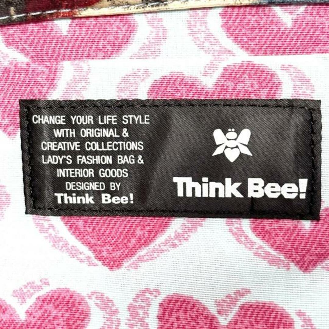 Think Bee!(シンクビー)のThinkBee(シンクビー) ハンドバッグ - ブルー×レッド×白 スター(星)/スタッズ/アピスキングダム/ビー デニム×コーティングキャンバス(PVC) レディースのバッグ(ハンドバッグ)の商品写真