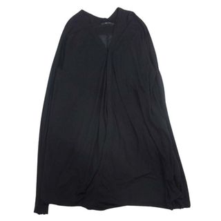 JULIUS - JULIUS ユリウス 14SS 460CUM5 MA_JULIUS エムエーユリウス Elongated V-neck Buttoned Cardigan VISCOSE LINEN オーバーサイズ バックスリット ヴィスコースリネン Vネック カーディガン ブラック系 1【中古】