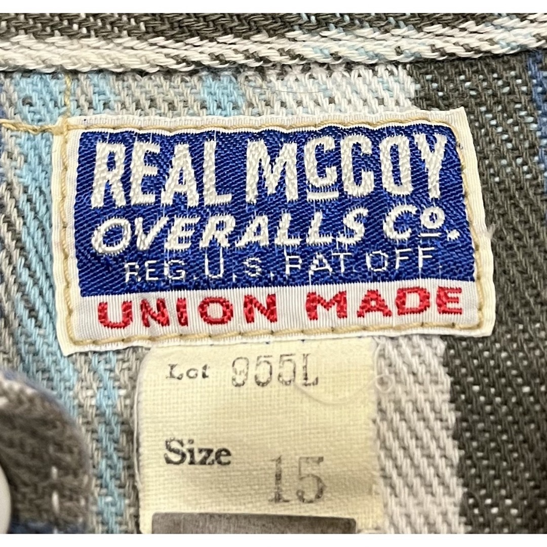 THE REAL McCOY’S(ザリアルマッコイズ)のREAL MCCOY OVERALLS CO. LOT955L チェックシャツ  メンズのトップス(シャツ)の商品写真