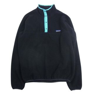 patagonia - patagonia パタゴニア 25541 80s 90s 三角タグ USA製 スナップT プルオーバー 長袖 フリース ブラック系 L【中古】