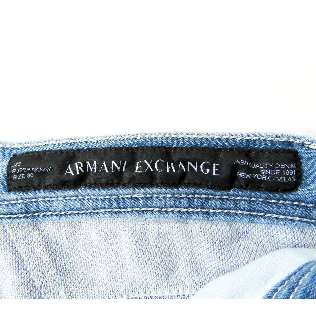 ARMANI EXCHANGE(アルマーニエクスチェンジ)のアルマーニ エクスチェンジ▼スーパースキニーデニム▼30▼ウエスト約82cm メンズのパンツ(デニム/ジーンズ)の商品写真