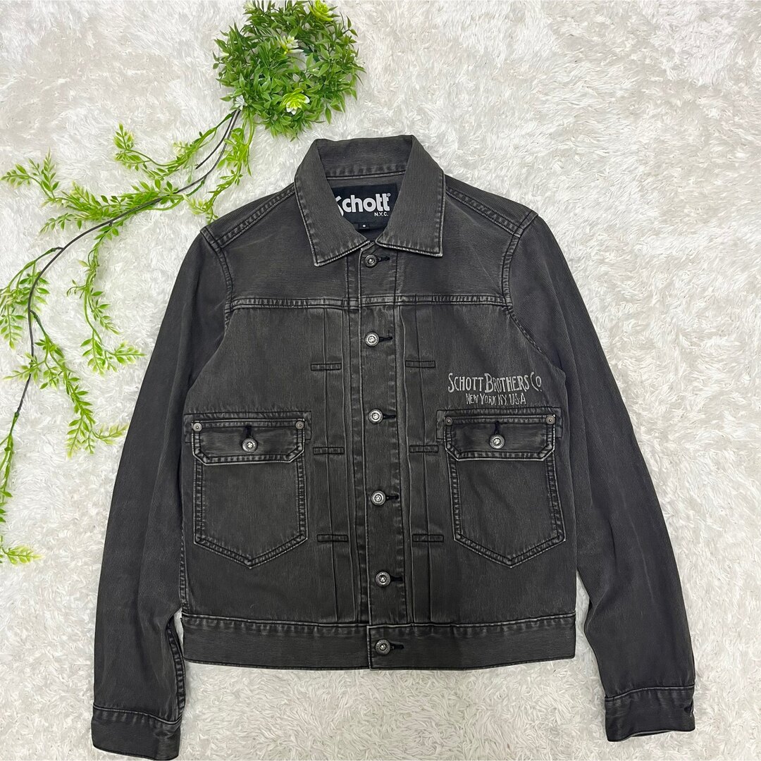 schott ショット インディアン バックプリント デニムジャケット schott ショット インディアン バックプリント デニムジャケット