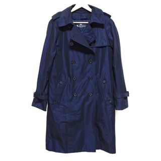 アクアスキュータム(AQUA SCUTUM)のAquascutum(アクアスキュータム) トレンチコート サイズ6 M レディース - ダークネイビー 長袖/秋/春(トレンチコート)