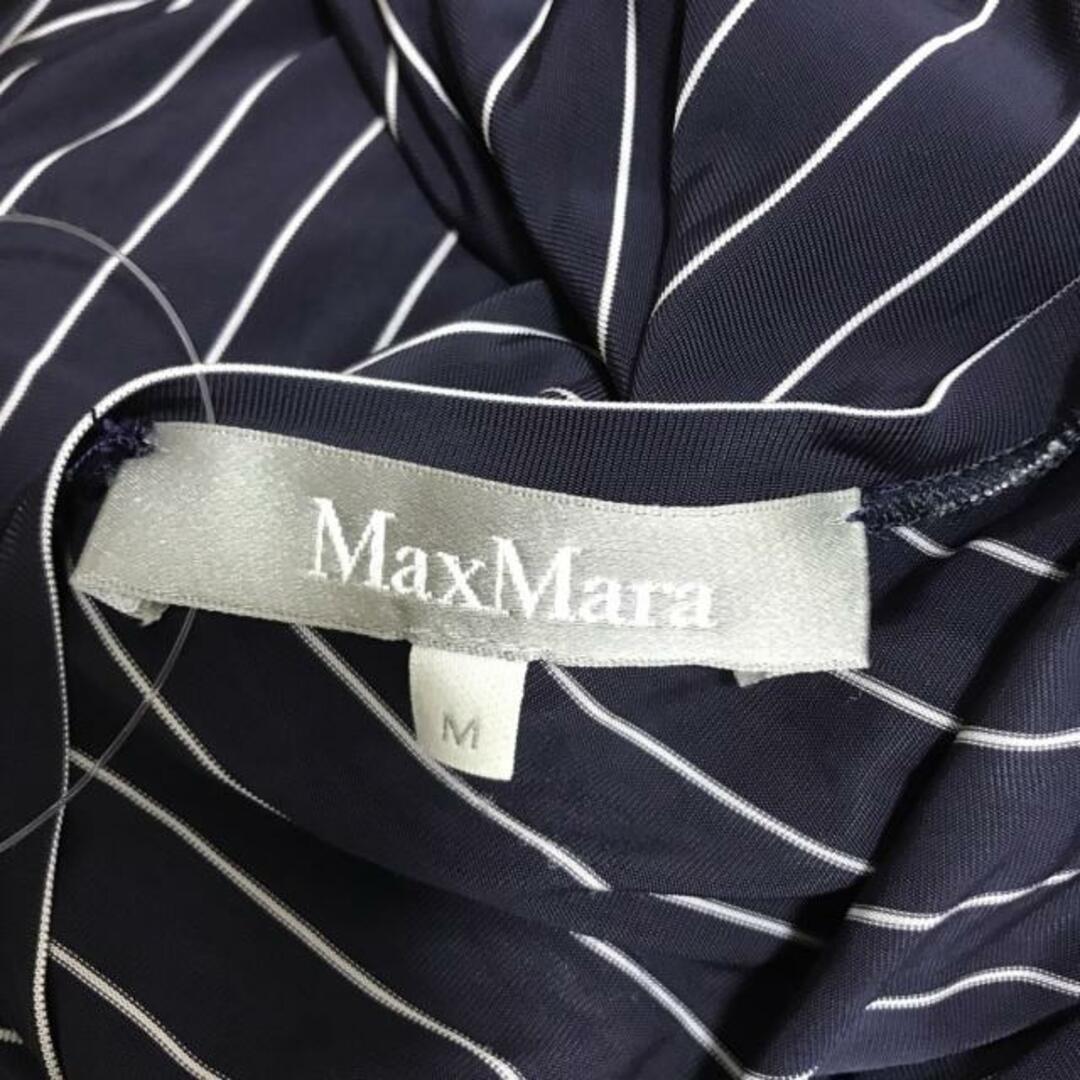 Max Mara(マックスマーラ)のMax Mara(マックスマーラ) チュニック サイズM レディース - ダークネイビー×白 クルーネック/長袖 レディースのトップス(チュニック)の商品写真