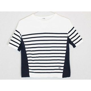 フィス(FITH)の【値下げ!】[フィス/FITH]130cm 七分袖カットソー/七分袖ニット/セーター 白×黒 '21年製【中古】子供服 キッズ kids 女の子 夏 724032 tops(ニット/セーター)