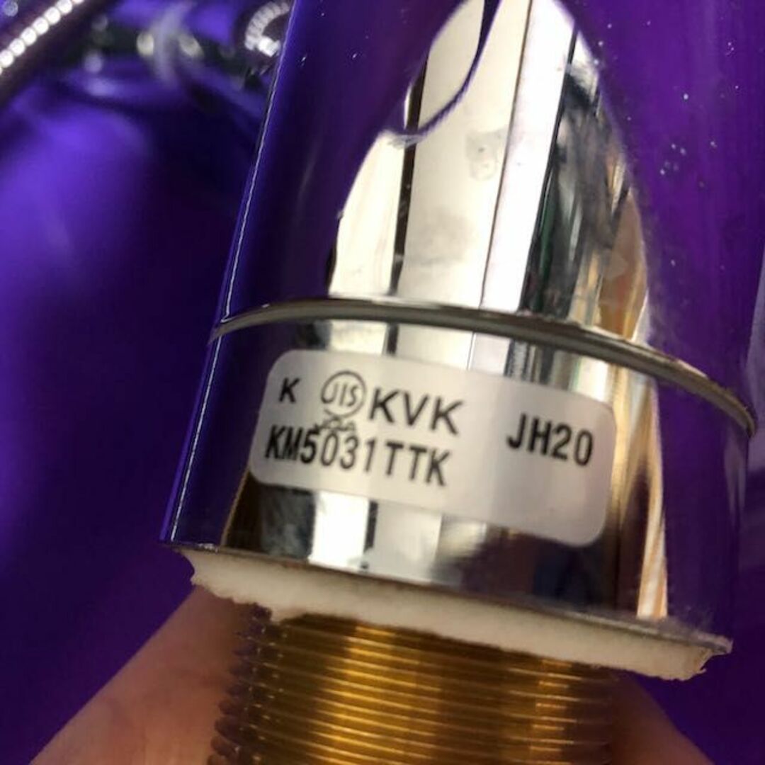 【中古】KVK キッチン流し用 シングルシャワー付混合栓 KM5031TTK シングルシャワー付混合栓：KM5031｜キッチン用水栓：台付1穴