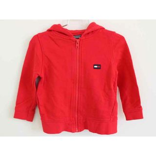 【値下げ!】†トミーヒルフィガー/TOMMY HILFIGER† 92cm パーカー 赤【中古】子供服 キッズ kids 男の子 女の子 春秋 422032 tops