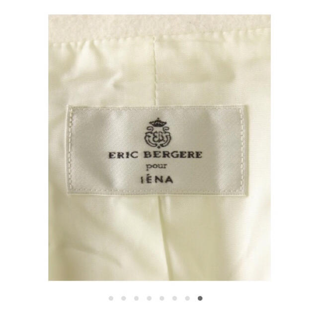 IENA(イエナ)のIENA イエナ ウール ロング チェスターコート ホワイト レディースのジャケット/アウター(チェスターコート)の商品写真