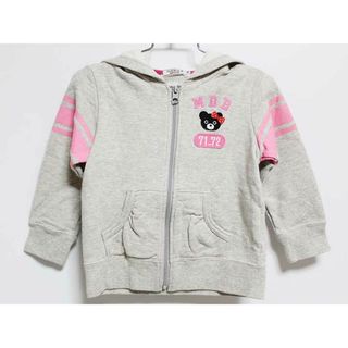 ミキハウス(mikihouse)の【値下げ!】‡ミキハウスダブルB/MIKIHOUSE DOUBLE.B‡100cm パーカー グレー【中古】子供服 キッズ kids 女の子 春秋冬 302032 tops(その他)