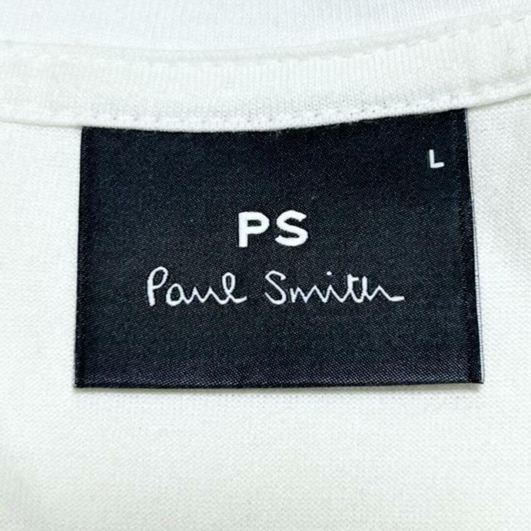 Paul Smith(ポールスミス)のPaulSmith(ポールスミス) 半袖Tシャツ サイズL メンズ - 白×ブルー×マルチ クルーネック メンズのトップス(Tシャツ/カットソー(半袖/袖なし))の商品写真