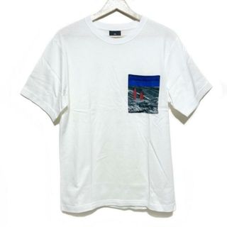 ポールスミス(Paul Smith)のPaulSmith(ポールスミス) 半袖Tシャツ サイズL メンズ - 白×ブルー×マルチ クルーネック(Tシャツ/カットソー(半袖/袖なし))