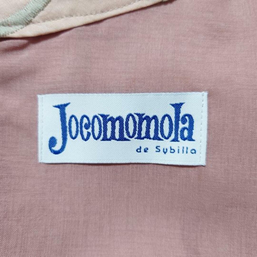 Jocomomola(ホコモモラ)のJOCOMOMOLA(ホコモモラ) ワンピース サイズ40 XL レディース美品  - ピンクベージュ×マルチ 半袖/ひざ丈/刺繍 レディースのワンピース(その他)の商品写真