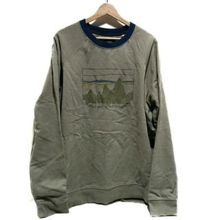 パタゴニア(patagonia)のPatagonia(パタゴニア) トレーナー サイズL メンズ - カーキ×マルチ 長袖(スウェット)