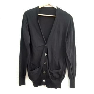 サカイ(sacai)のSacai(サカイ) カーディガン サイズ2 M レディース - 黒 長袖/ロング丈(カーディガン)