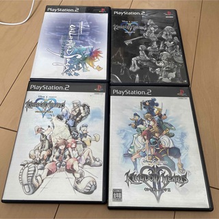 プレイステーション2(PlayStation2)のキングダム ハーツ ファイナル ミックス他スクエニ系ソフト4本セット(家庭用ゲームソフト)