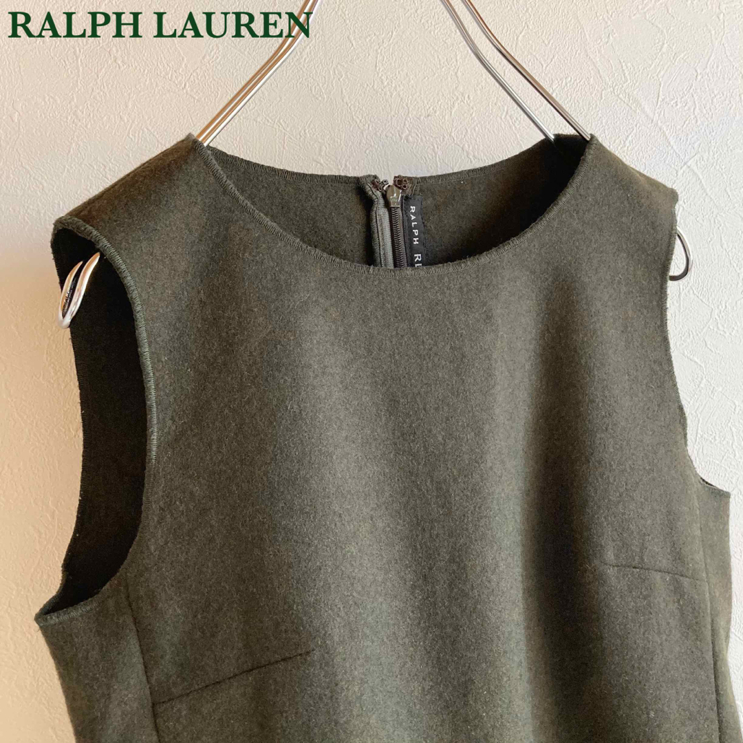 Ralph Lauren(ラルフローレン)のラルフローレン ブラックレーベル ウール ノースリーブ トップス ブラウス 7 レディースのトップス(シャツ/ブラウス(半袖/袖なし))の商品写真