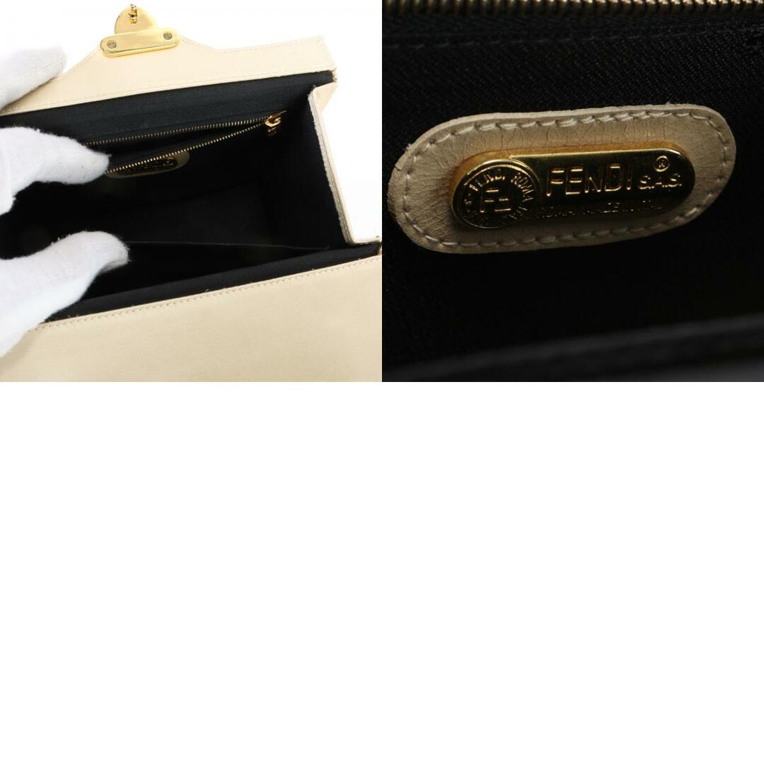 FENDI(フェンディ)のヴィンテージ フェンディ レザー ハンドバッグ トート トップハンドル ボックス バニティ 本革 婦人 レディース EFM R3-7 レディースのバッグ(ハンドバッグ)の商品写真