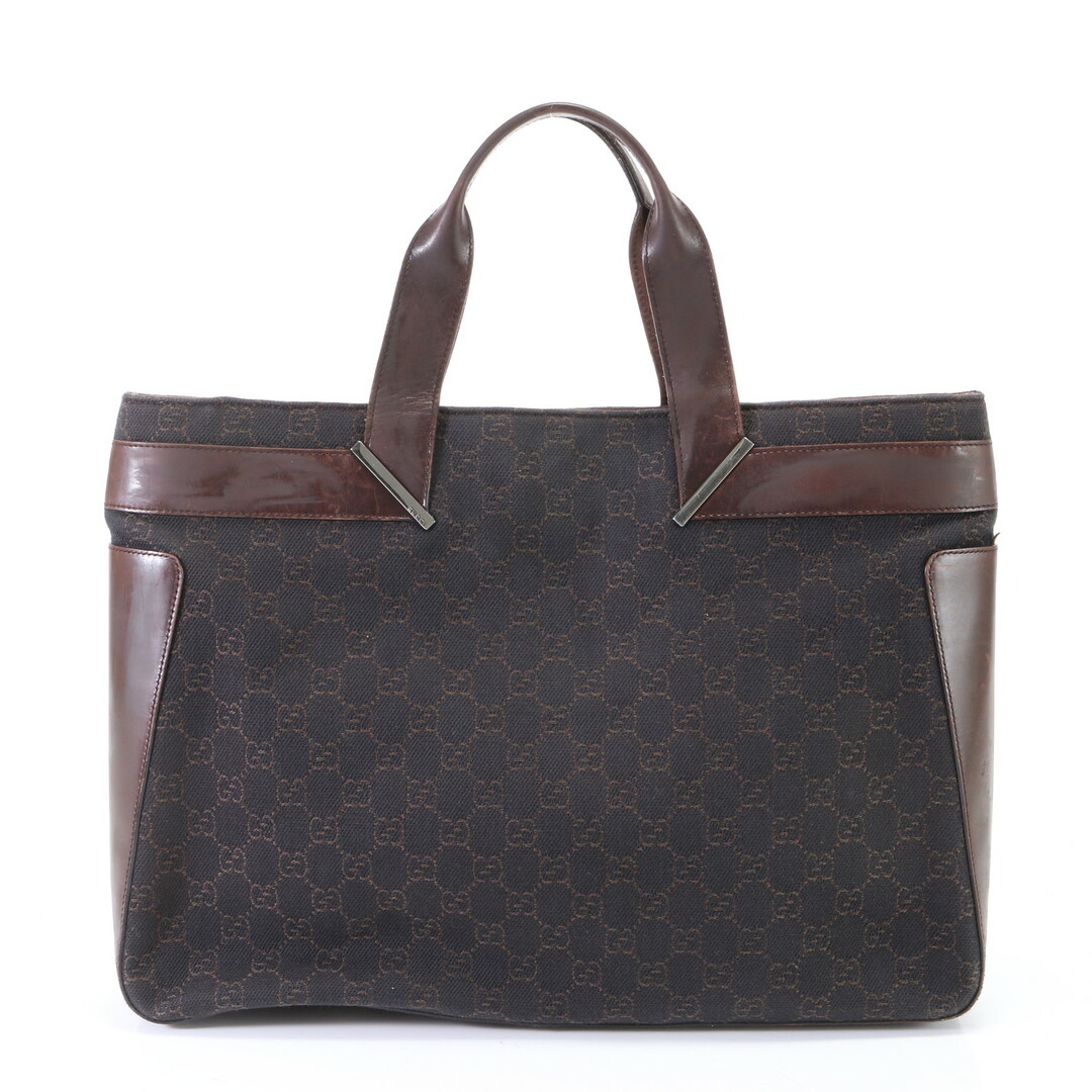 Gucci(グッチ)のグッチ GGキャンバス 73982 トート バッグ ショルダー ビジネス 通勤 書類鞄 レザー 本革 ブラウン 茶色 紳士 A4 メンズ EFM R3-3 メンズのバッグ(トートバッグ)の商品写真