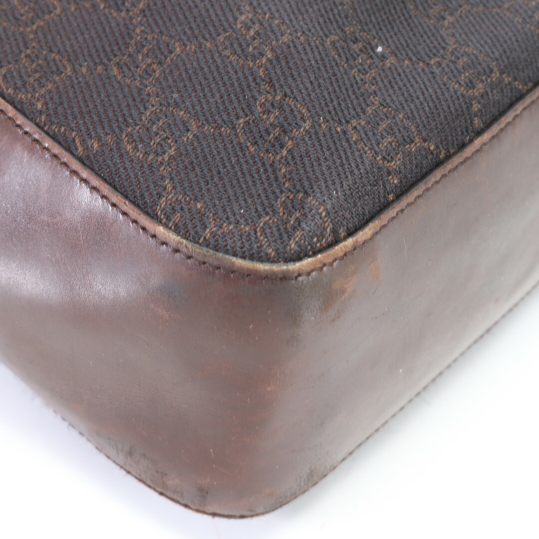 Gucci(グッチ)のグッチ GGキャンバス 73982 トート バッグ ショルダー ビジネス 通勤 書類鞄 レザー 本革 ブラウン 茶色 紳士 A4 メンズ EFM R3-3 メンズのバッグ(トートバッグ)の商品写真