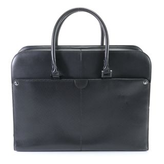 ダンヒル(Dunhill)の美品 ダンヒル マイクロ ディーエイト レザー ビジネス バッグ 書類鞄 トート 通勤 本革 ブラック 黒 紳士 A4 メンズ YYM P15-1(ビジネスバッグ)