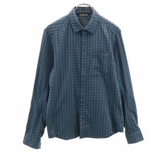 アークテリクス(ARC'TERYX)のアークテリクス チェック柄 長袖 シャツ S ブルー系 ARC'TERYX メンズ 古着 【240307】 メール便可(シャツ)