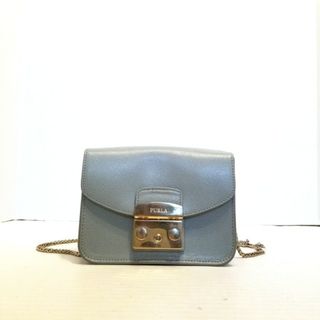 フルラ(Furla)のFURLA(フルラ) ショルダーバッグ メトロポリス ブルーグレー チェーンショルダー レザー(ショルダーバッグ)