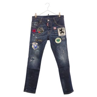 DSQUARED2 - DSQUARED2 ディースクエアード 17SS Skater Patch Denim Pants S71LB038 スケーターパッチデニムパンツ インディゴ