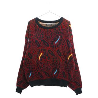 ジバンシィ(GIVENCHY)のGIVENCHY ジバンシィ 総柄デザインニット セーター レッド/ブルー/イエロー(ニット/セーター)