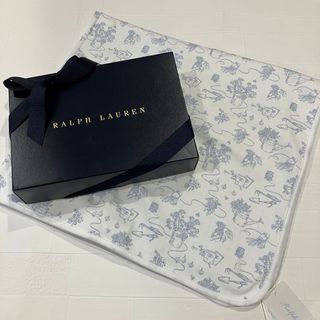 ラルフローレン(Ralph Lauren)のおくるみ　ラルフローレン  水色　マルチガーデントワル　リバーシブル(おくるみ/ブランケット)