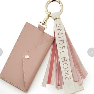 スナイデル(SNIDEL)のSNIDEL HOME ロゴチャーム　ピンク　ベージュ(その他)