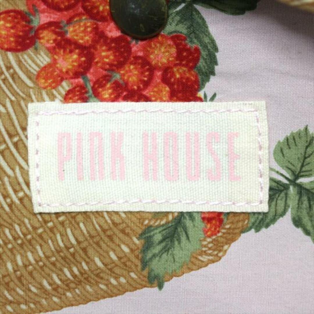 PINK HOUSE(ピンクハウス)のPINK HOUSE(ピンクハウス) トートバッグ - ライトピンク×マルチ イチゴ コットン×キャンバス レディースのバッグ(トートバッグ)の商品写真