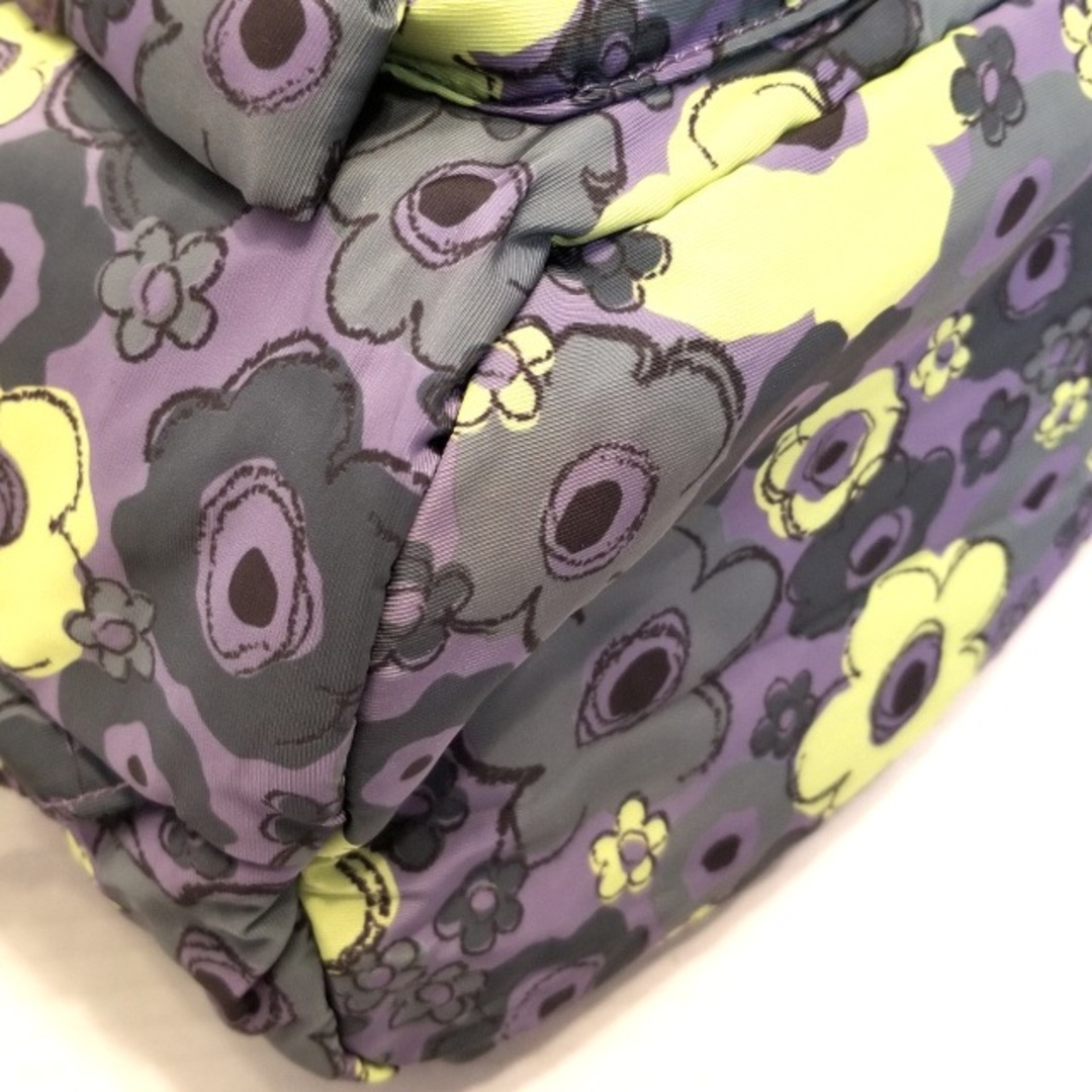 ANNA SUI mini(アナスイミニ)のANNA SUI mini(アナスイミニ) リュックサック美品  - パープル×カーキ×マルチ 花柄 ナイロン レディースのバッグ(リュック/バックパック)の商品写真