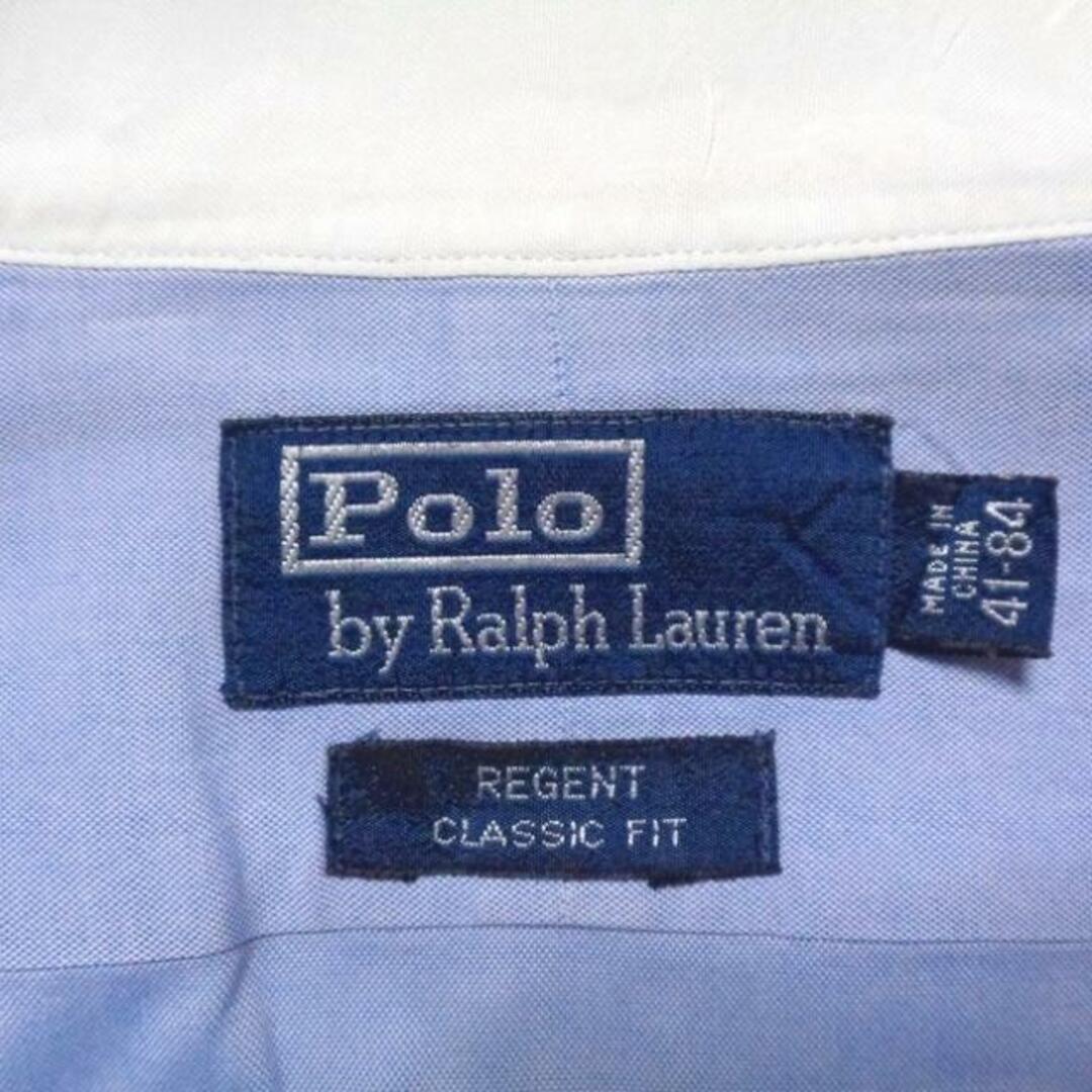 POLO RALPH LAUREN(ポロラルフローレン)のPOLObyRalphLauren(ポロラルフローレン) 長袖シャツ サイズ41-84 メンズ - ライトブルー×白 メンズのトップス(シャツ)の商品写真