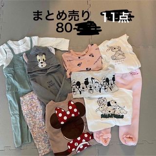 ディズニー(Disney)の子供服　女の子　まとめ売り　11点　80 ディズニー　保育園着(その他)