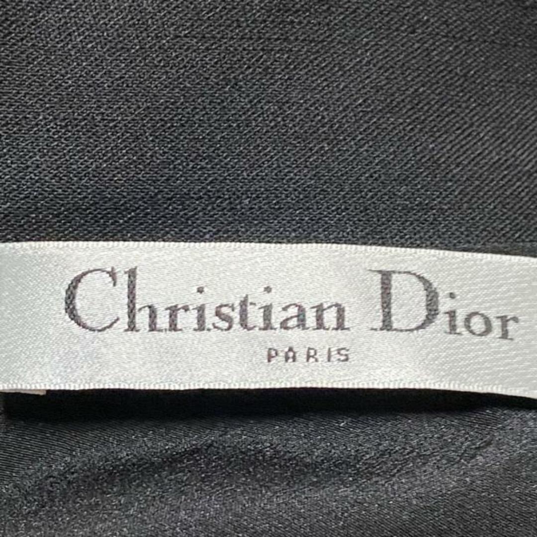 Christian Dior(クリスチャンディオール)のDIOR/ChristianDior(ディオール/クリスチャンディオール) ワンピース サイズ34 S レディース - 黒×レッド ハイネック/半袖/ひざ丈/ハート/ビーズ/キルティング レディースのワンピース(その他)の商品写真