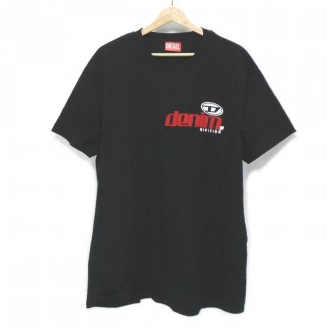 DIESEL(ディーゼル) 半袖Tシャツ サイズ3XL メンズ 黒×レッド×白