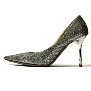 ジミーチュウ(JIMMY CHOO)のJIMMY CHOO(ジミーチュウ) パンプス 35 レディース - シルバー×ゴールド 化学繊維(ハイヒール/パンプス)