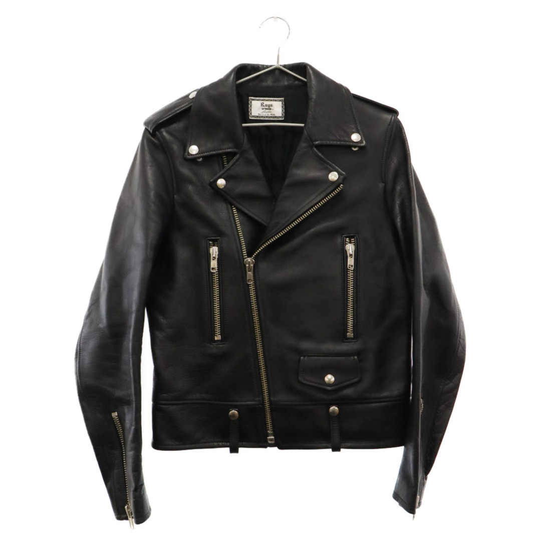 Rags McGREGOR ラグスマックレガー 14AW DOUBLE RIDERS LEATHER JACKET ホースハイド ダブルライダースジャケット ブラック 211144603 メンズのジャケット/アウター(ライダースジャケット)の商品写真