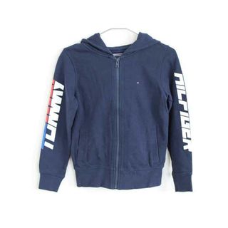 トミーヒルフィガー(TOMMY HILFIGER)の【値下げ!】†トミーヒルフィガー/TOMMY HILFIGER†128cm パーカー 紺【中古】子供服 キッズ kids 男の子 女の子 春秋冬 600132 tops(その他)