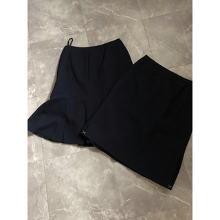 ニッセン - リクルート　スーツ　スカート　マーメイド　ストレート　セット　紺色　ネイビー