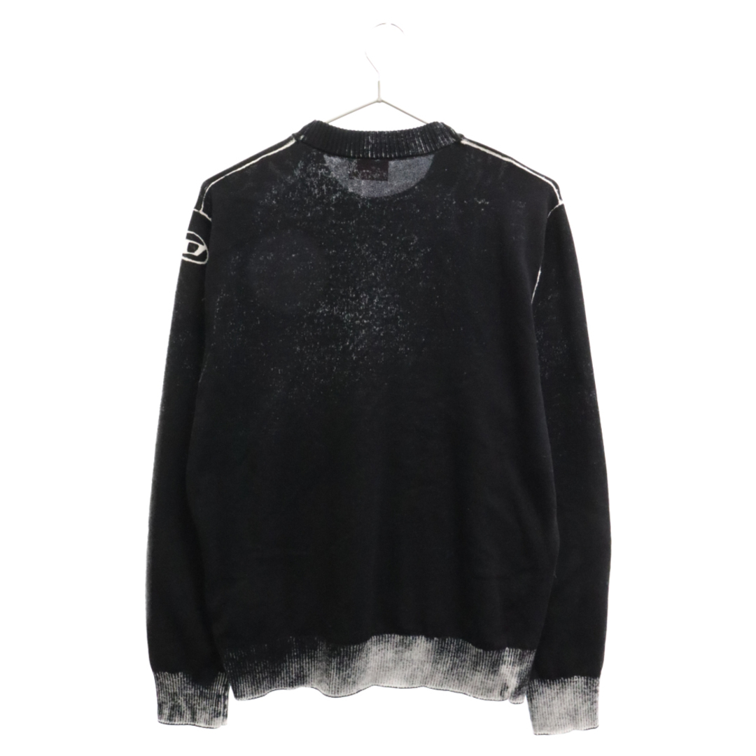 DIESEL(ディーゼル)のDIESEL ディーゼル 24SS K-LARENCE-B KNITWEAR ニット セーター ブラック A11187 メンズのトップス(ニット/セーター)の商品写真